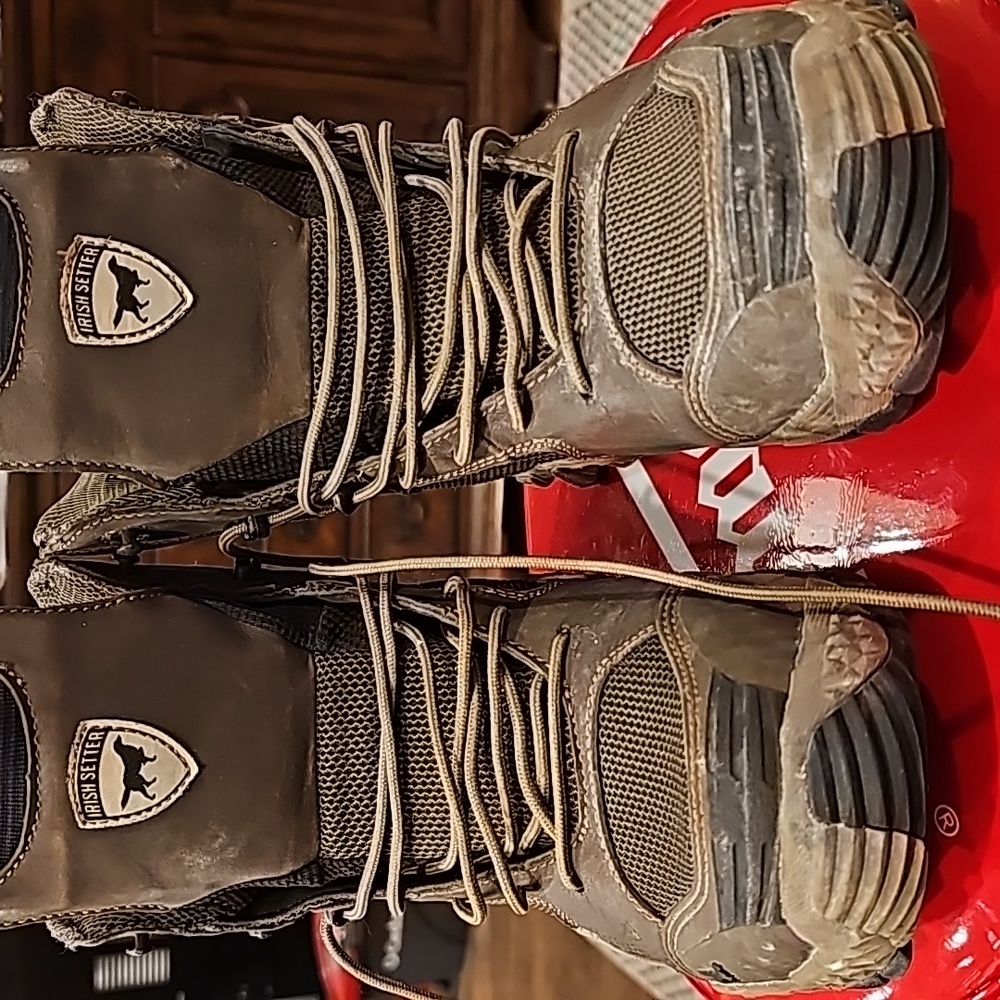 Irish setter hunting boots scentban 400 gram waterproof wore one time